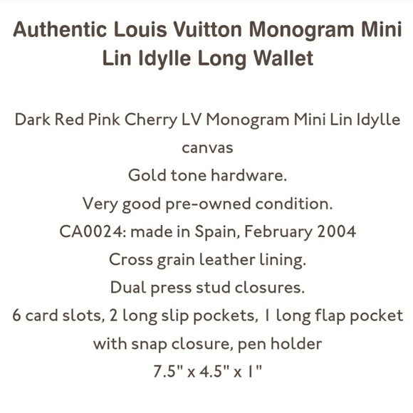 Louis Vuitton Wallet Vintage and Authentic LV - Picture 5 of 5